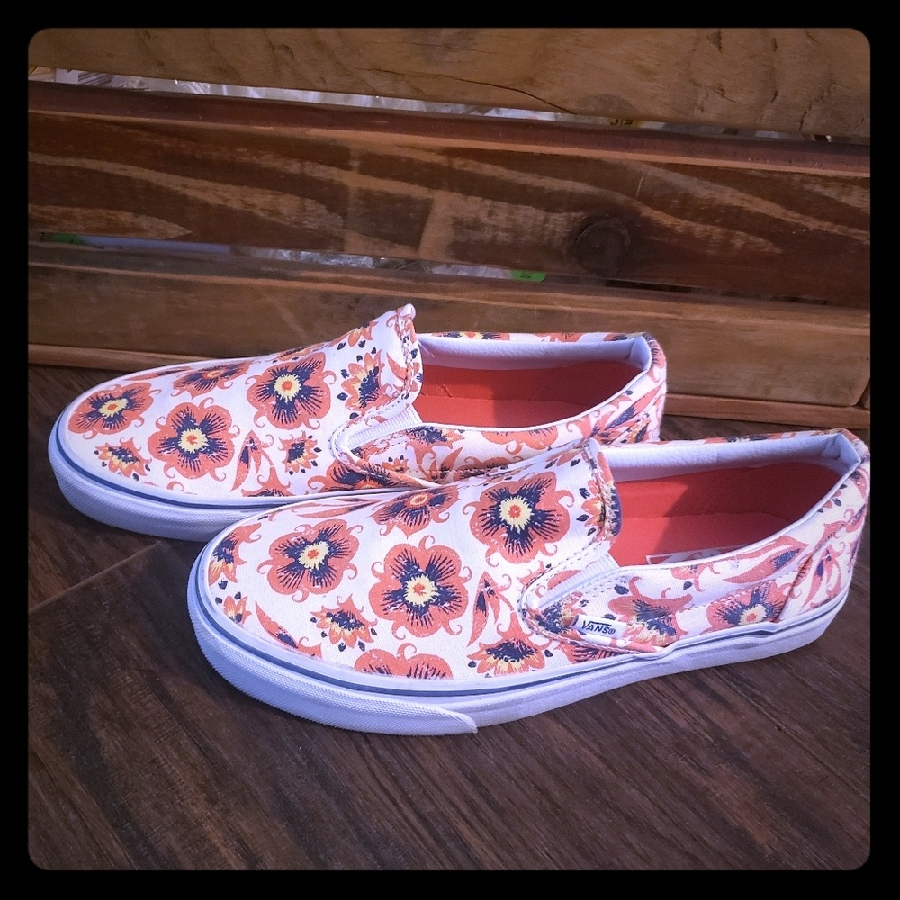 Floral Slip On Vans!!!